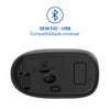 Mouse Sem Fio Multi MS300 1200Dpi Preto - MO380