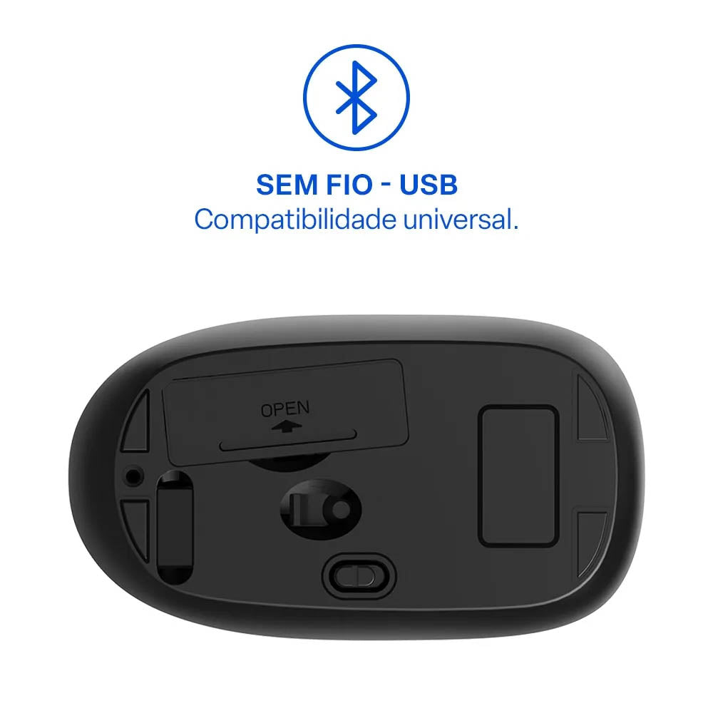 Mouse Sem Fio Multi MS300 1200Dpi Preto - MO380