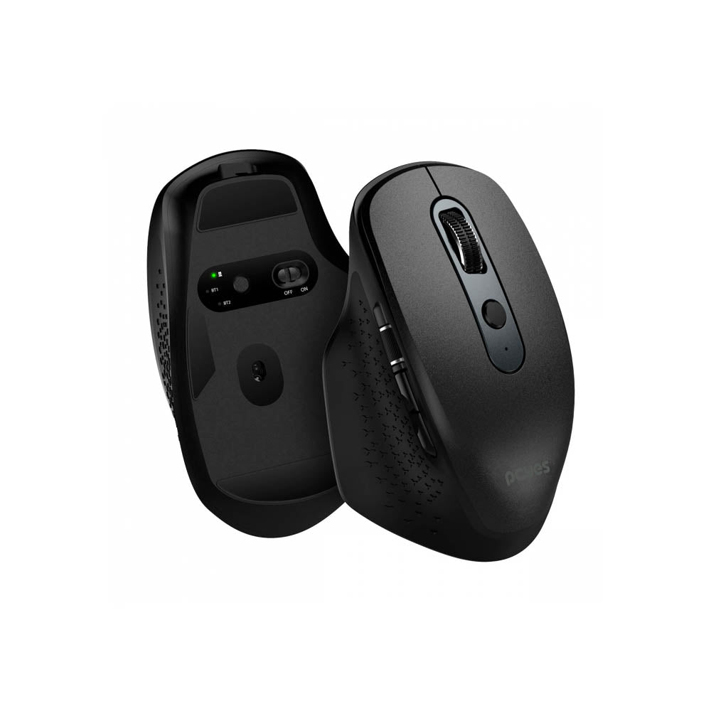 Mouse Sem Fio Wireless / Bluetooth Recarregável PCYes EX100 Silent Click 3200Dpi Preto - PMEWMDSCB