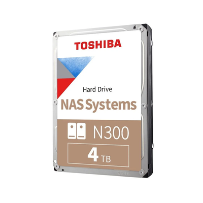 Hd Para Servidor Nas 4tb Toshiba N300 Sata III 512mb - HDWG740XZSTC