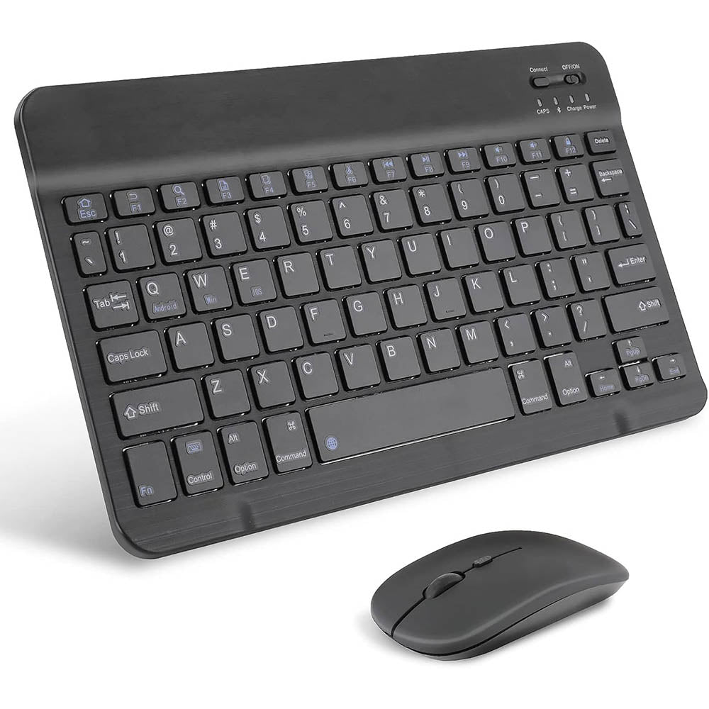 Kit Teclado E Mouse Sem Fio aGold Conexão BT Preto - TCD-03 Truedata