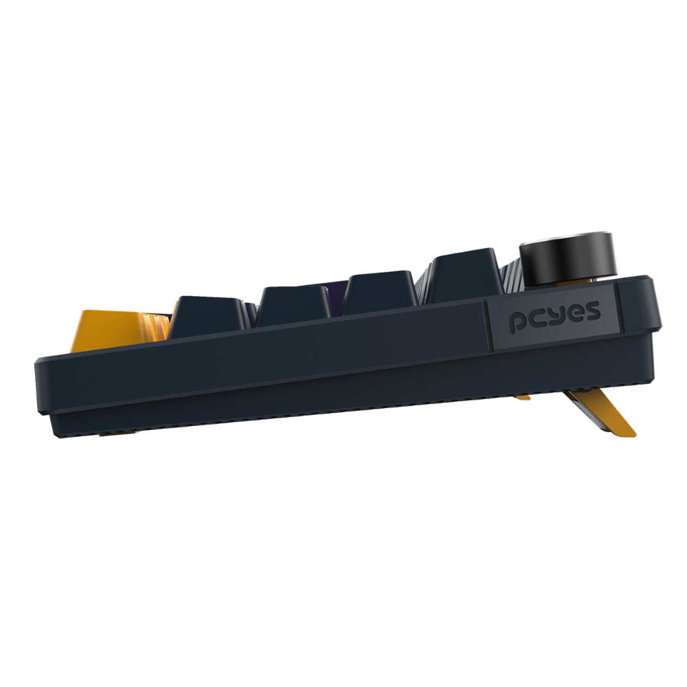 Teclado Gamer Mecanico PCYes Arkeum 75% Switch Red Sunset Edition Azul / Amarelo - AKSS75RBR