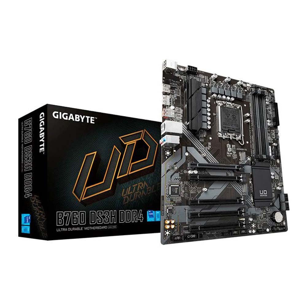 Placa Mae Gigabyte B760 DS3H UD Intel Lga 1700 Ddr4 Hdmi DP Usb-C (12a, 13a e 14a Geração) - B760 DS3H DDR4 1.0