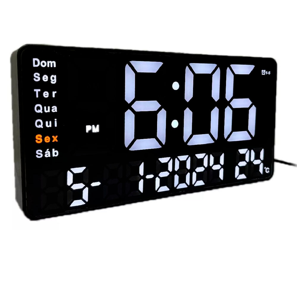 Relogio De Parede Led Digital Lelong - LE-2167