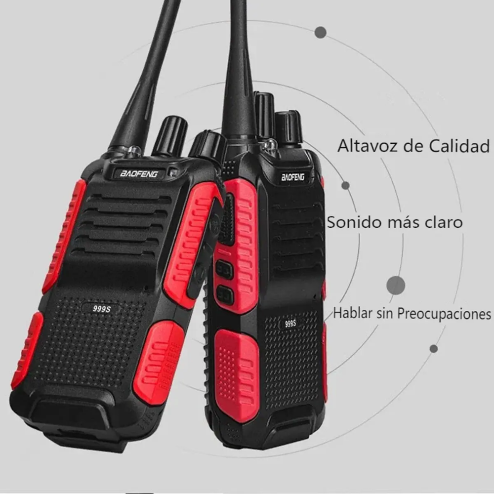 Radio De Comunicacao Walkie Talkie Baofeng Celark Bf-999s 15km 16 Canais Preto - CE-O1601