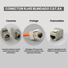 Conector Femea Keystone Rj45 Cat6 Blindado