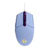 Mouse Gamer Logitech G203 LightSync 6 Botões 8000dpi Lilás C/ Rgb - 910-005852