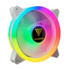 Kit c/ 4 Cooler Fan para Gabinete Gamdias Aeolus RGB 120mm Branco - M2-1204R WH