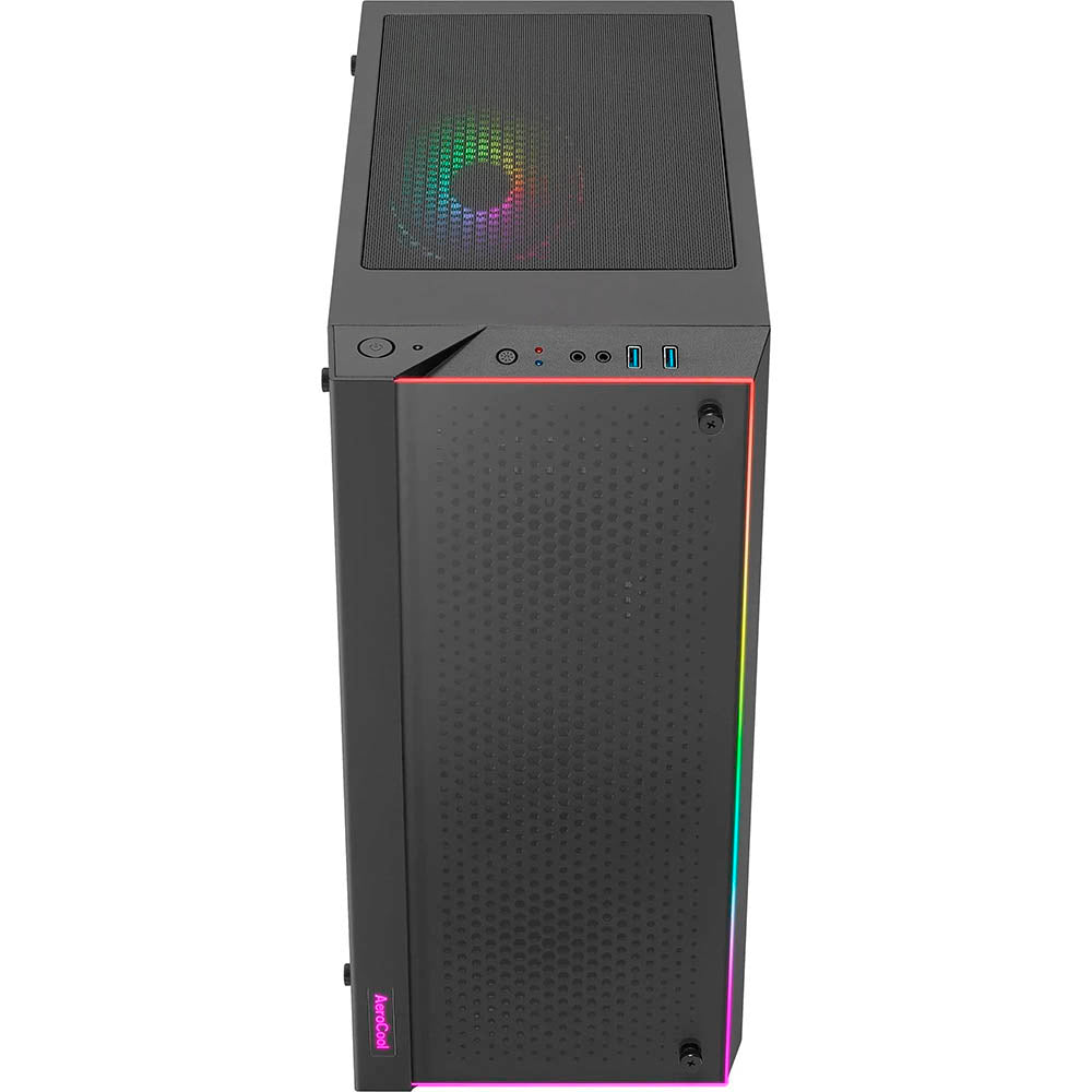 Gabinete Gamer Aerocool Skribble Mid Tower Rgb Com lateral em Vidro Temperado - Pn 78107