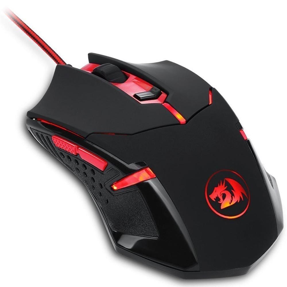 Kit Gamer Redragon S112 - Teclado Harpe RGB + Mouse Centrophorus + Headset Scylla + Mousepad Gamer