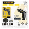 Chave de Fenda Elétrica Sem Fio BomVink C/ 12 Ponteiras 3.6v - BOM-9913