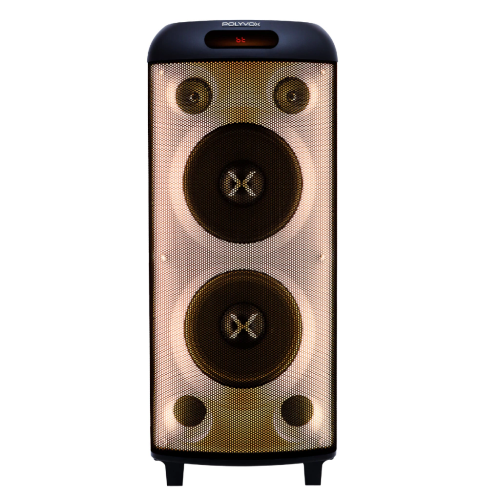 Caixa De Som Bluetooth Polyvox Torre Amplificada 2000W Full Led TWS - XT-990T