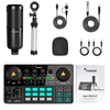 Kit Mesa de Som Stream Deck Maono Caster Lite Bluetooth + Microfone Condensador XLR Cardioide - AU-AM200 S1