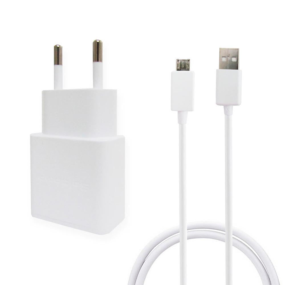 Kit Carregadores Usb - Carregador de Parede Usb + Cabo Micro Usb Salcomp Branco - S11D38KIT