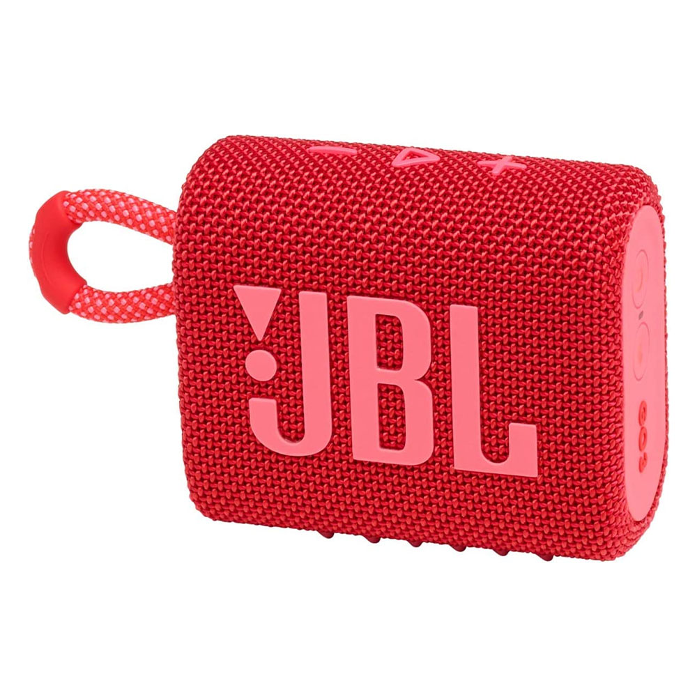 Caixa de Som Portátil Bluetooth JBL GO3 4.2W Vermelha