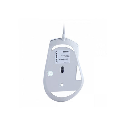 Mouse Gamer PCYes Zyron 7 Botoes 12800dpi RGB Branco - PMGZRGBW Truedata