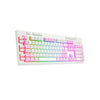 Teclado Gamer Membrana Redragon Shiva RGB Branco - K512WP-RGB - Rosa/Branco