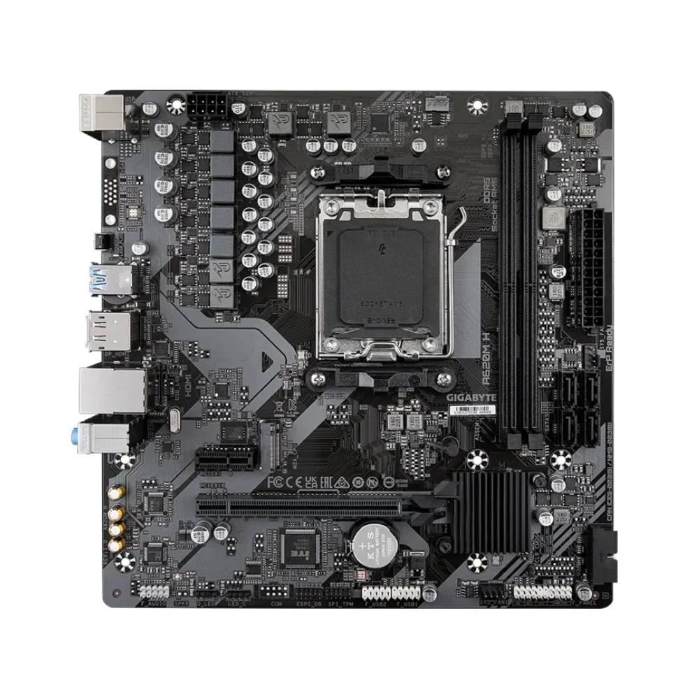 Placa Mae Gigabyte A620M H 1.2 AMD AM5 DDR5 Displayport Hdmi - 9MBA62MH-12