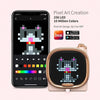 Caixa de Som Portátil Bluetooth Divoom Zooe 6W Rosa C/Interações Visuais