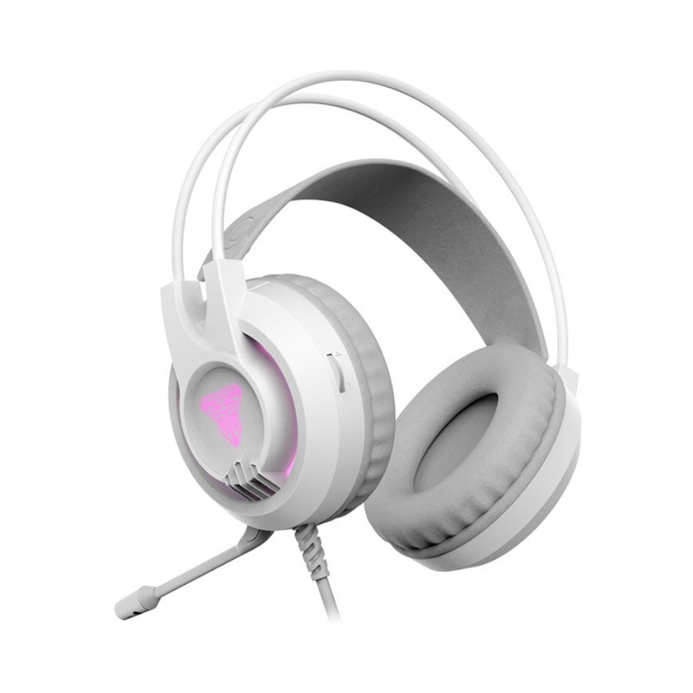 Headset Gamer C/ Fio Fantech Chief II RGB Space Edition Branco - HG20