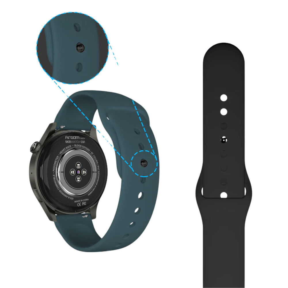Relógio de Pulso Smartwatch Argom SkeiWatch C61 Preto