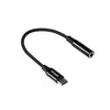 Cabo Adaptador Usb Tipo C Macho para P3 Fêmea PCYes 15cm Preto - P3UCP-15P