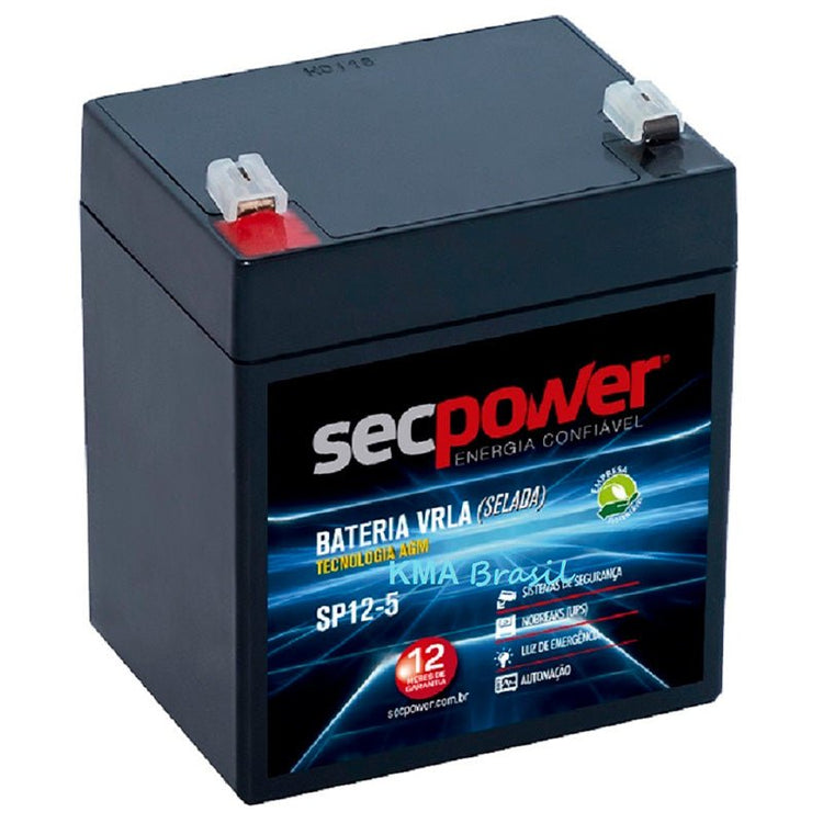 Bateria Para Nobreak 12v 5ah Secpower 3002 - Truedata