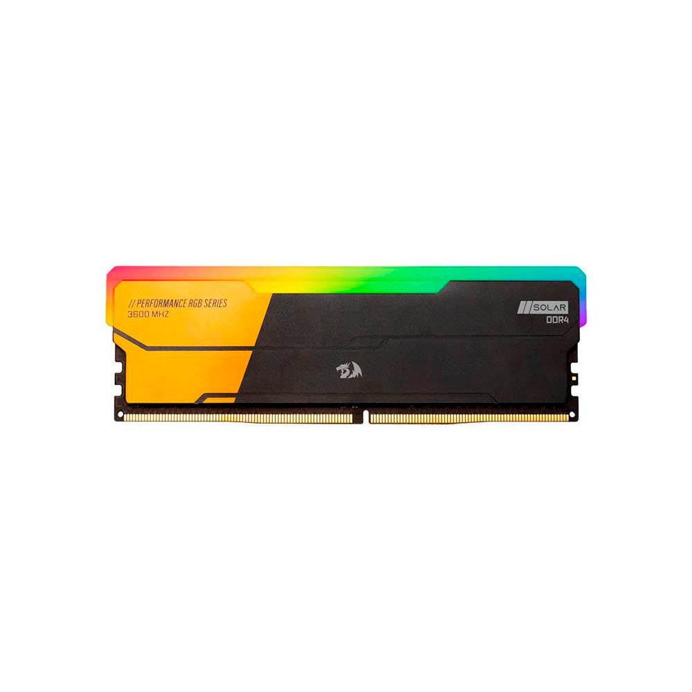 Memoria Ddr4 16gb 3600mhz Cl18 C/ Dissipador Redragon Solar RGB - GM-806