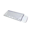 Kit Mini Teclado e Mouse Sem fio Gold USB Slim Prata - TCD-02
