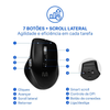 Mouse Sem Fio Ergonomico Multimode Smart Scroll Multi MS2000 3000dpi Preto - MO406