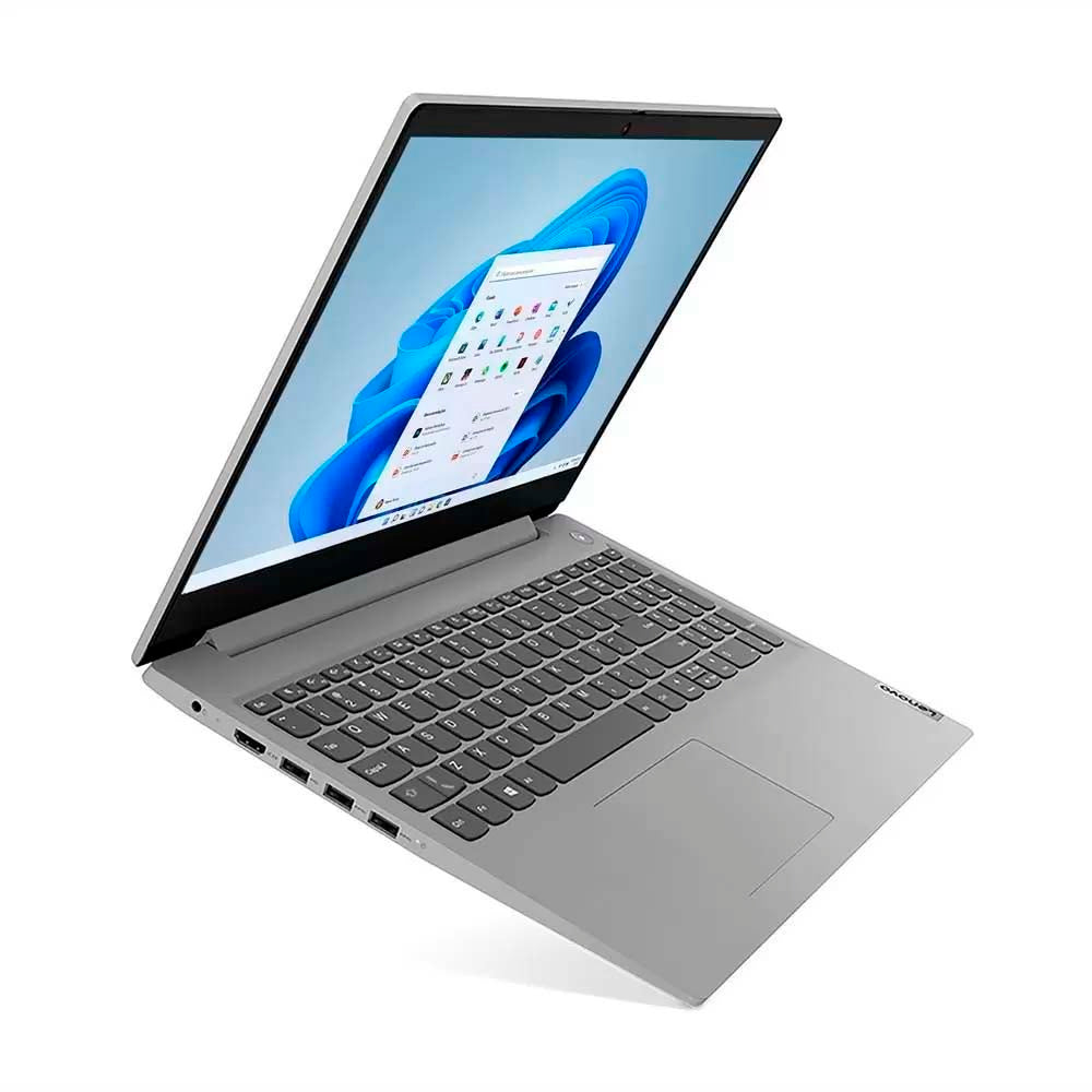 Notebook Lenovo Ultrafino Ideapad 3i i7-10510U GeForce MX330 8gb 256gb SSD Win11 Home 15.6 Pols Prata - 82BS000MBR
