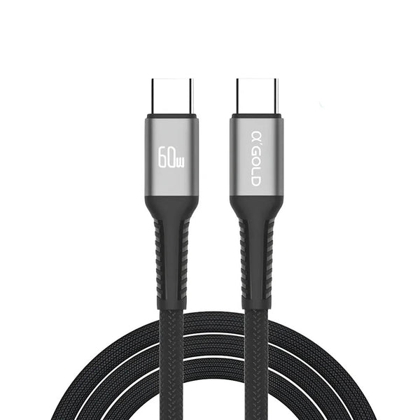 Cabo de Dados Tipo C P/ Tipo C 2,0m aGold Turbo 60W - CB69