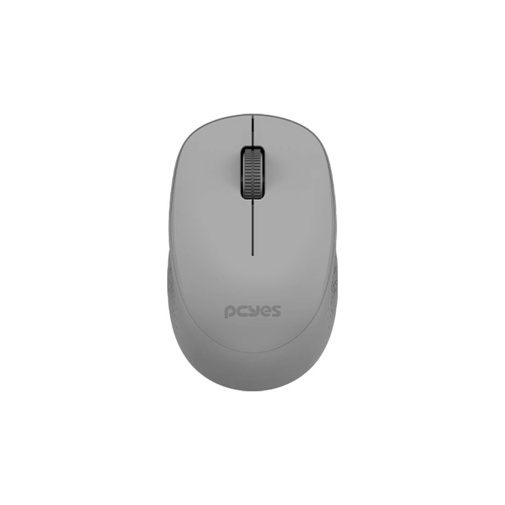 Mouse Sem Fio PCYes Mover Silent Click 1600 Dpi - Cinza