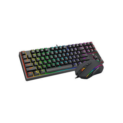 Kit Teclado e Mouse Gamer USB T-Dagger RGB Preto - T-TGS007