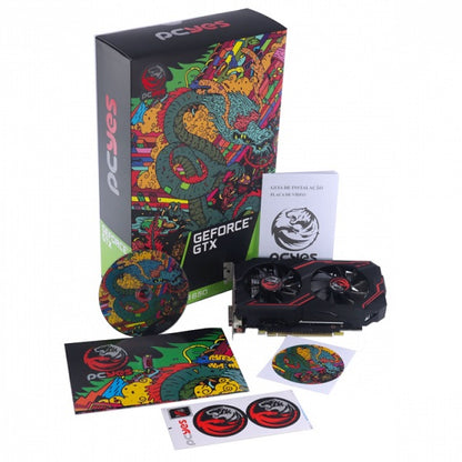 Placa De Video 4gb Gtx1650 Gddr6 PcYes Graffiti Series 128bits 1485mhz Dual Fan - PA1650412820DR6