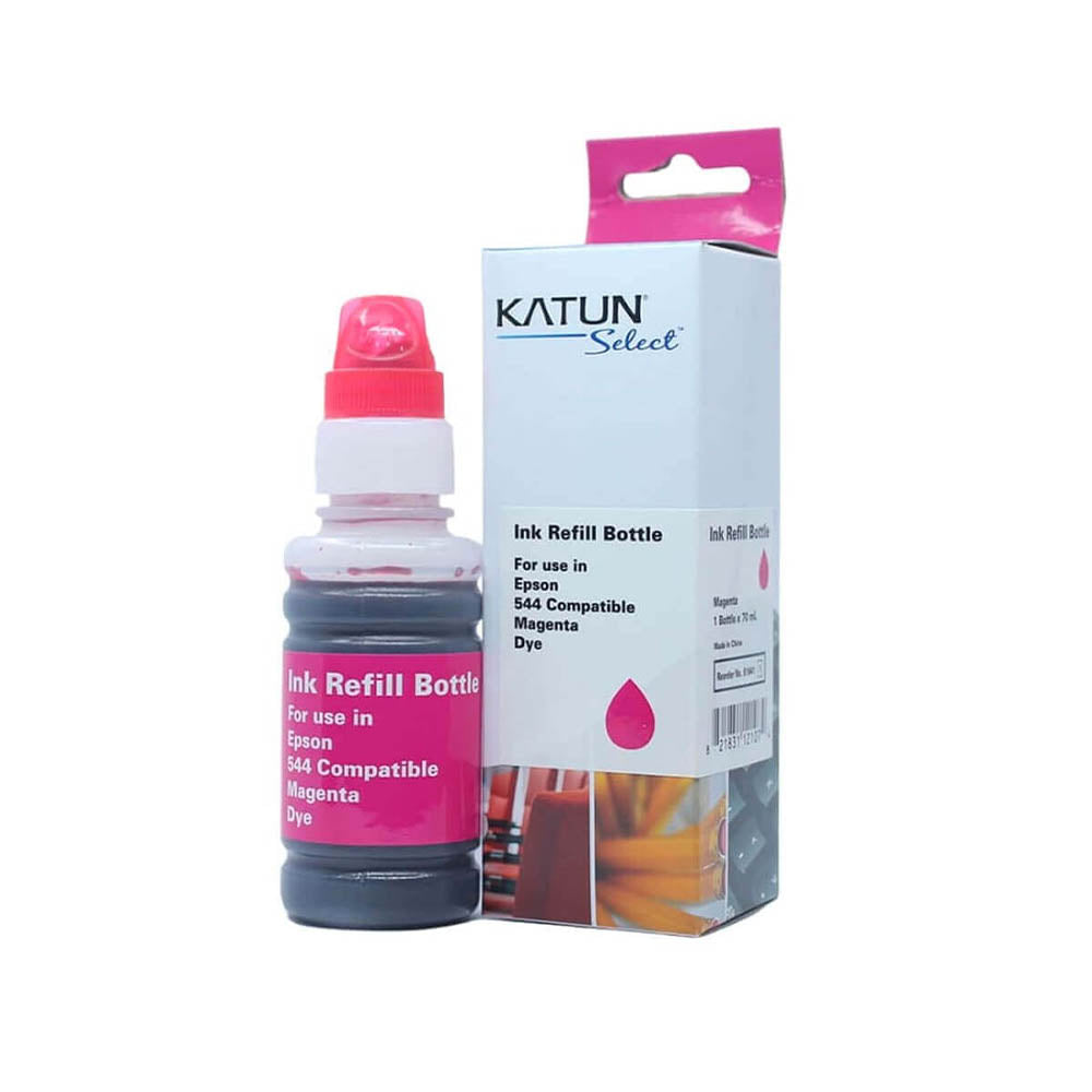 Refil De Tinta Katun P/ Impressoras Epson T544320 70ml - Magenta - P/ L3110 L3210 L3150 L3250 L5190 L5290 L5590