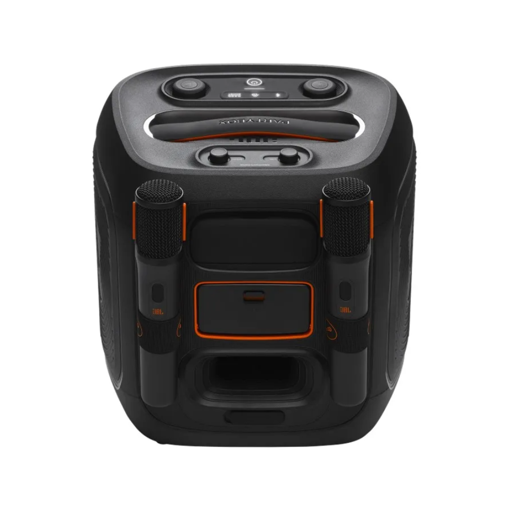 Caixa De Som Portátil Bluetooth Jbl PartyBox Encore 2 100W C/ 2 Microfones Preta - JBLPBENCORE22MIC