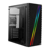 Gabinete Gamer Aerocool Mid Tower Rgb Streak V1 Preto Com Lateral em Acrílico - 78121