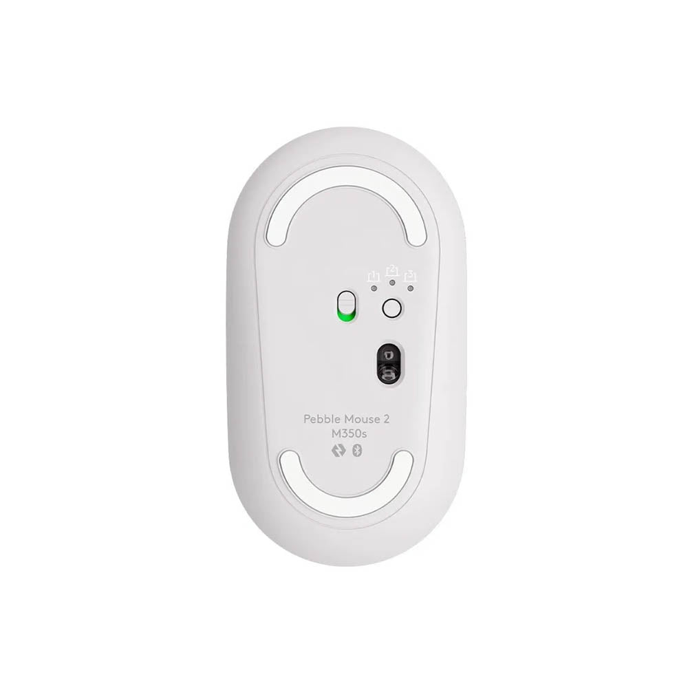 Mouse Sem Fio Logitech M350s Silent Bluetooth Branco - 910-007047 Truedata