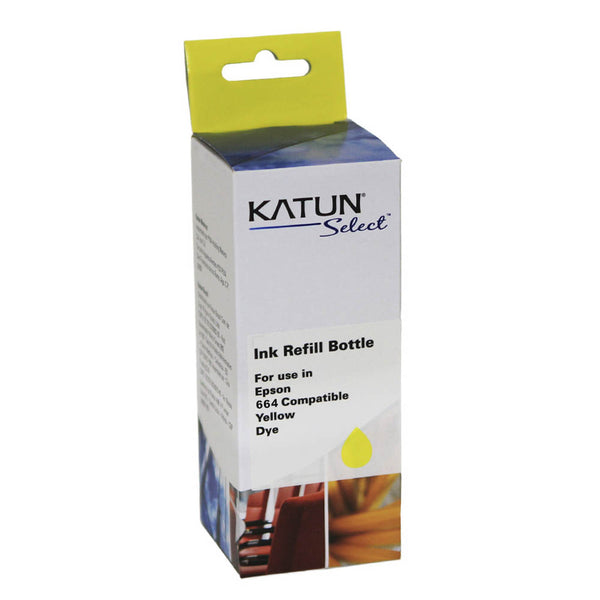 Refil De Tinta Katun P/ Impressoras Epson T664420 100ml - Amarelo