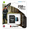 Cartão De Memória 256gb Micro Sd Card Kingston SD XC 4K - SDCG3/256GB