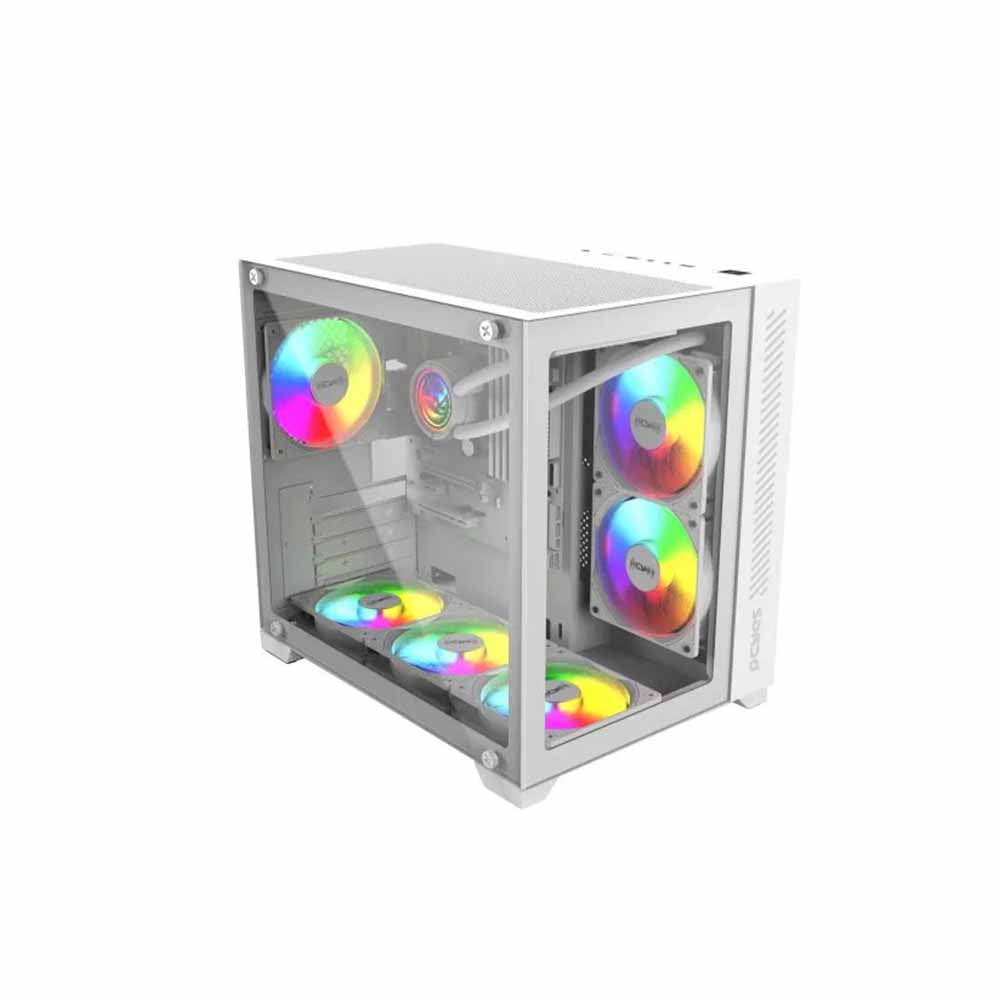 Computador Gamer Truedata Intel Core i5-12400f 16gb Ddr5 1Tb Ssd Nvme RTX 4060 8Gb White Edition Fonte 500w Branco