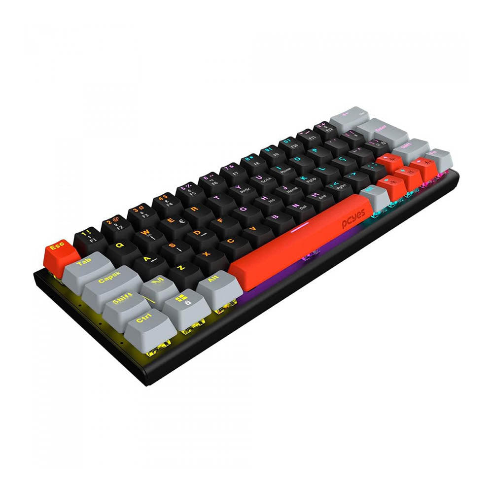 Teclado Gamer Mecanico PCYes Kuromori Outemu Red Abnt2 RGB - PTKM60RD Truedata