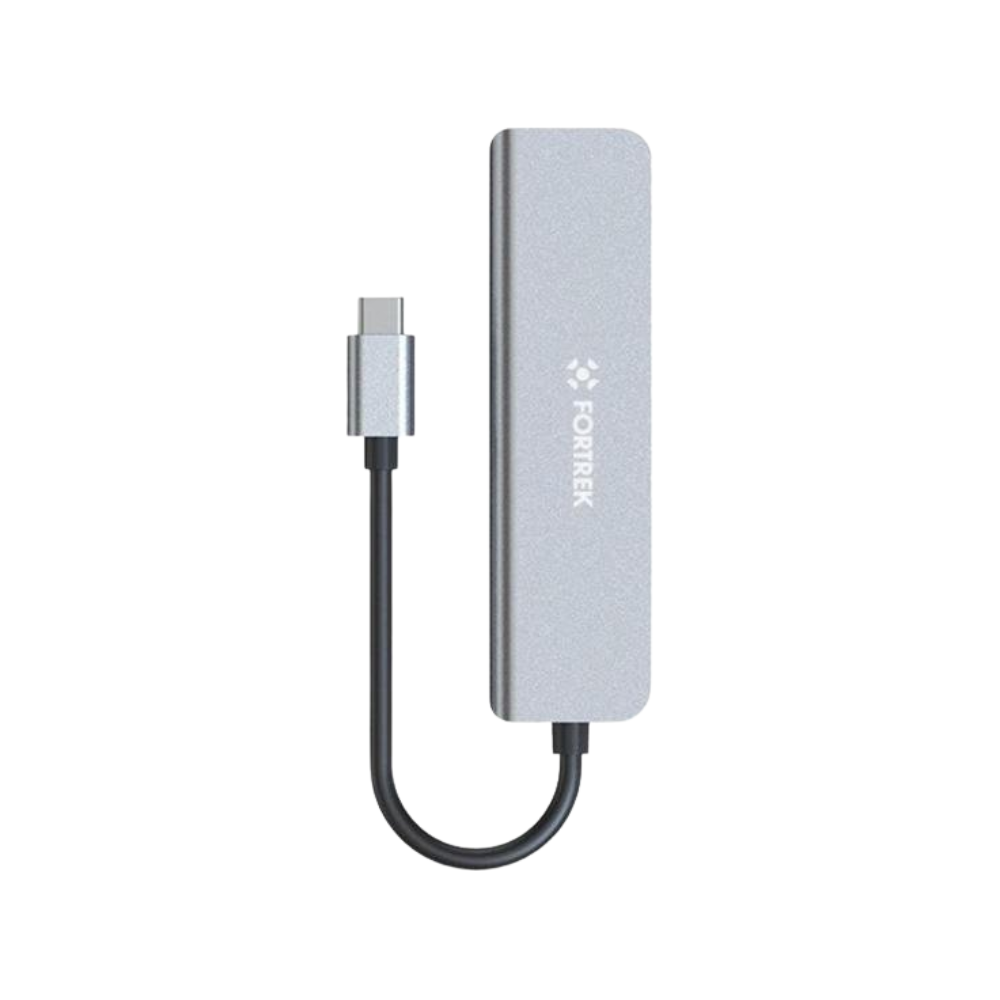 Hub Adaptador USB-C Fortrek Com 5 Portas 3x USB-A 1x HDMI 1x USB-C Preto - 85971