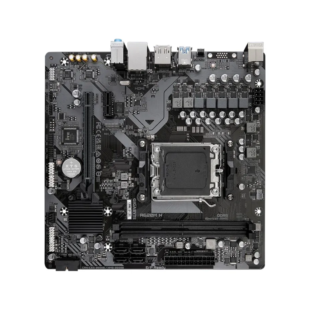 Placa Mae Gigabyte A620M H 1.2 AMD AM5 DDR5 Displayport Hdmi - 9MBA62MH-12