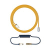 Cabo Enrolado Aviator Para Teclado Usb-A x Usb-C Akko V2 Macaw Amarelo e Azul