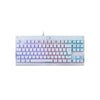 Teclado Gamer Mecânico Redragon Dark Avenger Lunar White RGB Branco - K568W-RGB - Switch Red
