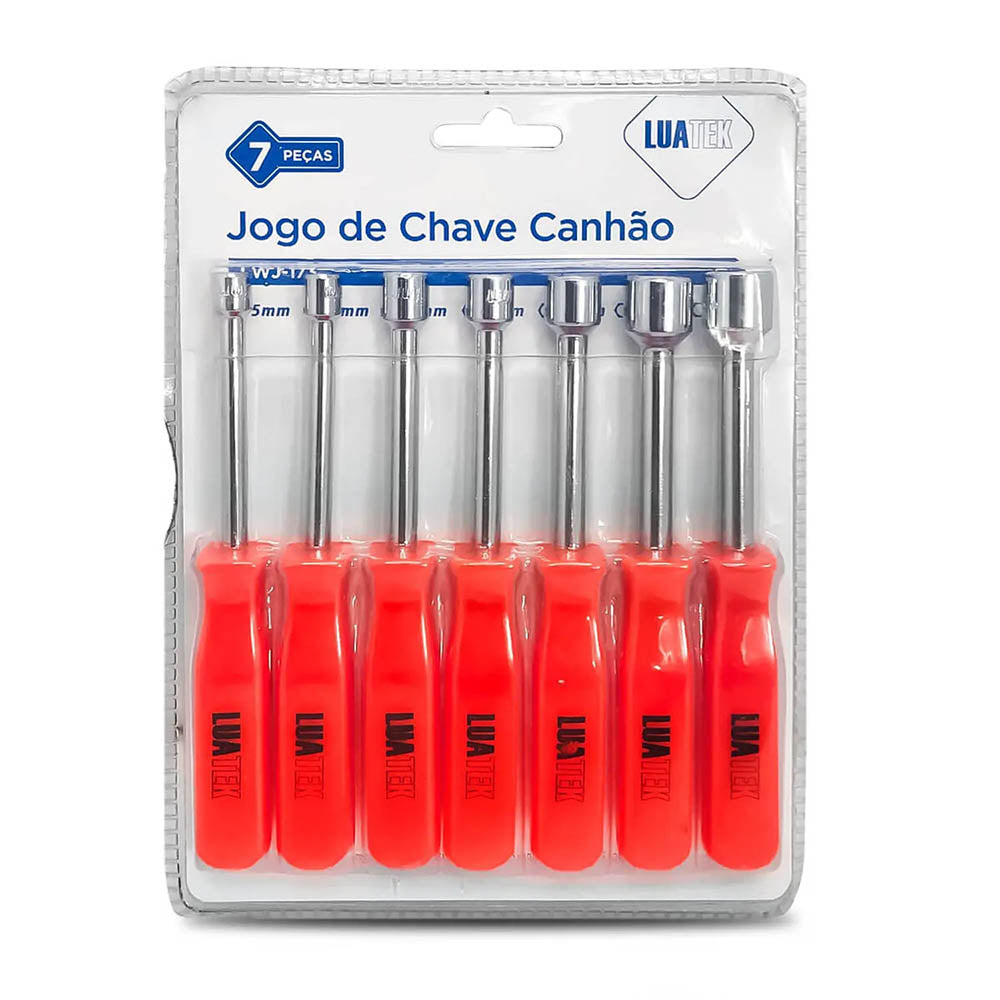 Jogo de Chaves Canhão 7 Peças Luatek - LWJ-173