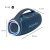Caixa De Som Bluetooth Polyvox Boombox 140w Azul - XB-2