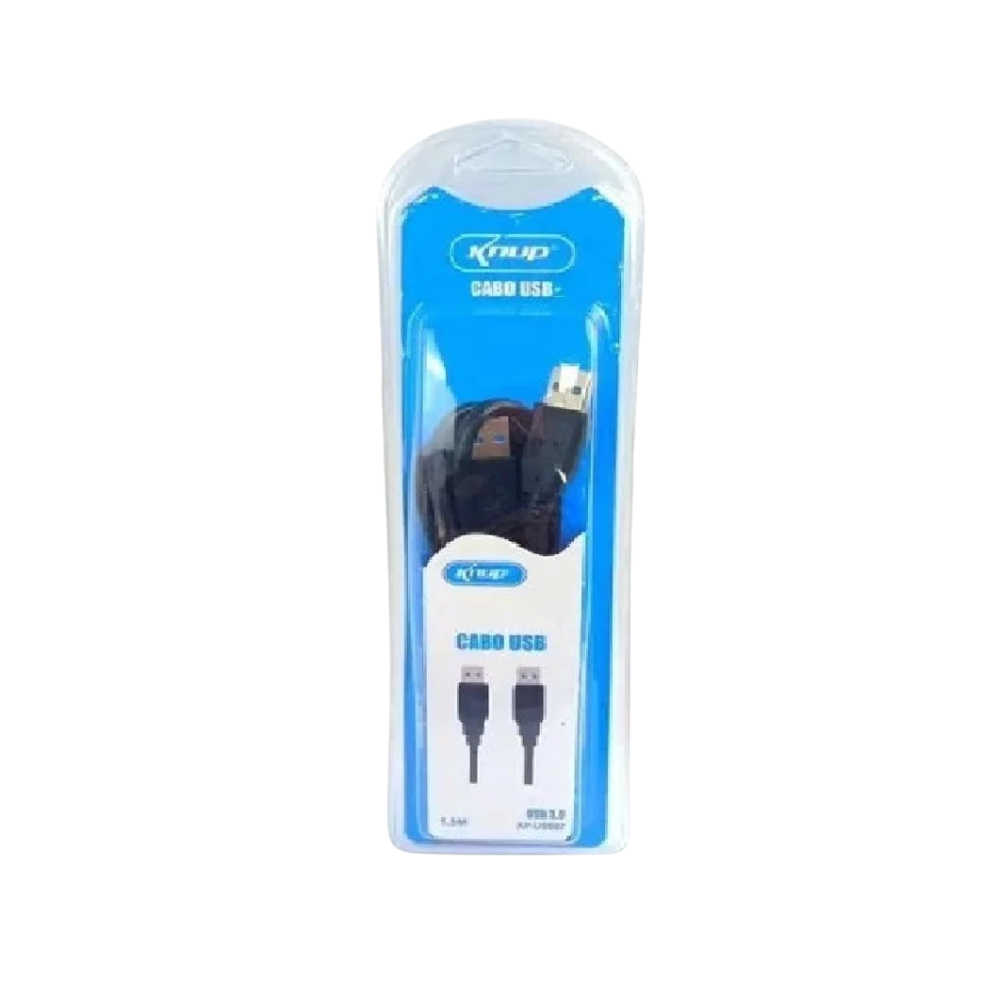 Cabo Usb-A Macho X Macho Usb 3.0 Knup 1,5Mts - KP-USB02